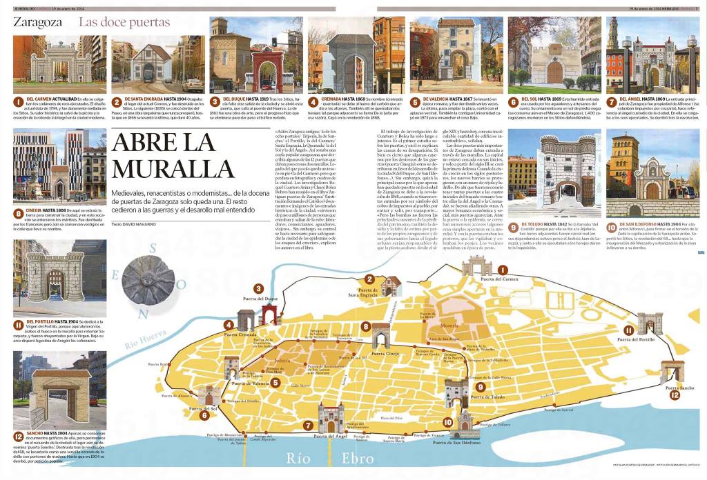 Las doce puertas de Zaragoza