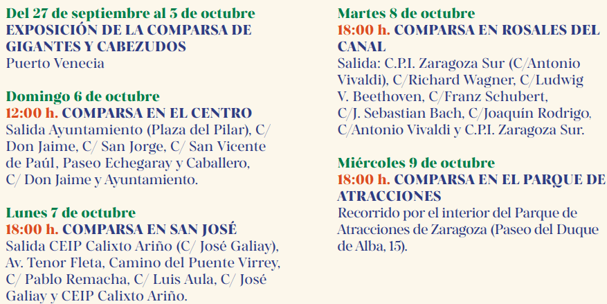 GIGANTES Y CABEZUDOS PILAR 2024