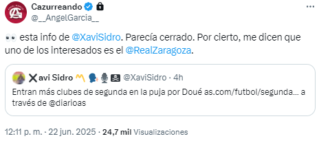 Marc-Olivier Doue candidato para reforzar el centro del campo del Real Zaragoza