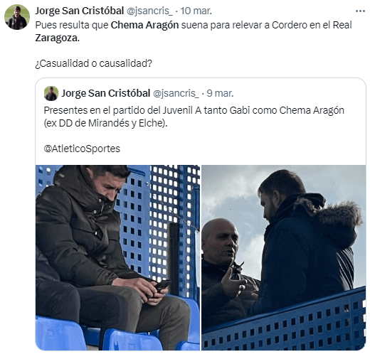 Chema Aragón posible candidato a la dirección deportiva del Real Zaragoza