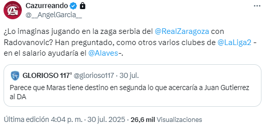 Maras puede reforzar el centro de la defensa del Real Zaragoza