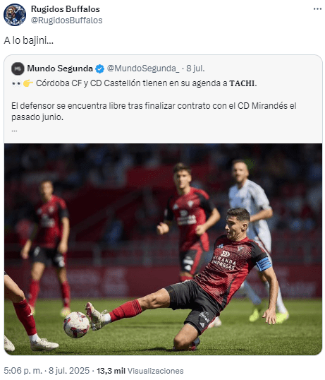 Tachi ha fichado por el Real Zaragoza