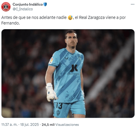 Fernando, un nuevo nombre para la portería del Real Zaragoza